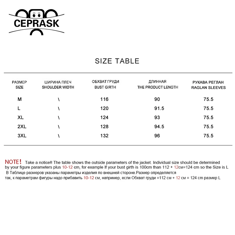 CEPRASK 2021 Новая зимняя Женская куртка высокого качества яркая одежда Брендовое