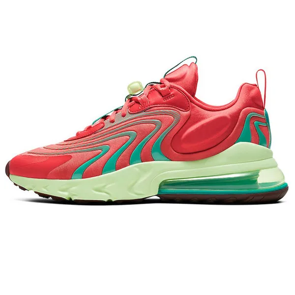 

Air 270 react ENG Travis Scotts watermelon neon Sneakers black Sapphire gradient spirit teal Men women Running shoes Trainers