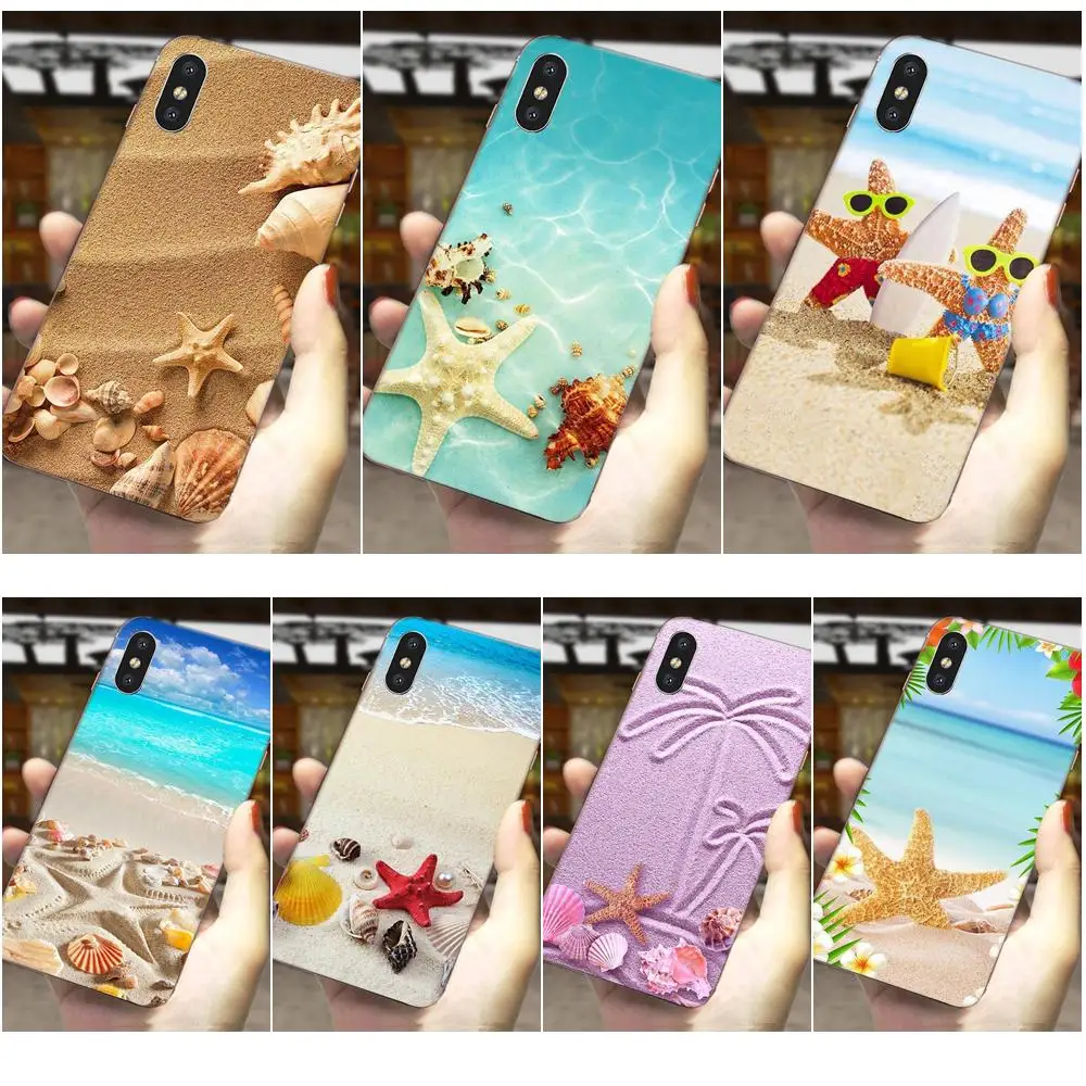 Телефон из ТПУ морские ракушки Stars Beach для LG G3 G4 G5 G6 G7 K4 K7 K8 K10 K40 K50 Q6 Q60 V10 V20 V30 V40 Nexus 5 5X