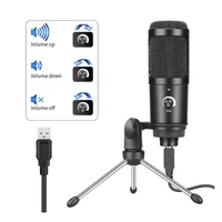 microphone with bracket stand for birthday recording streaming conference compatible with xpwin7win8win10
