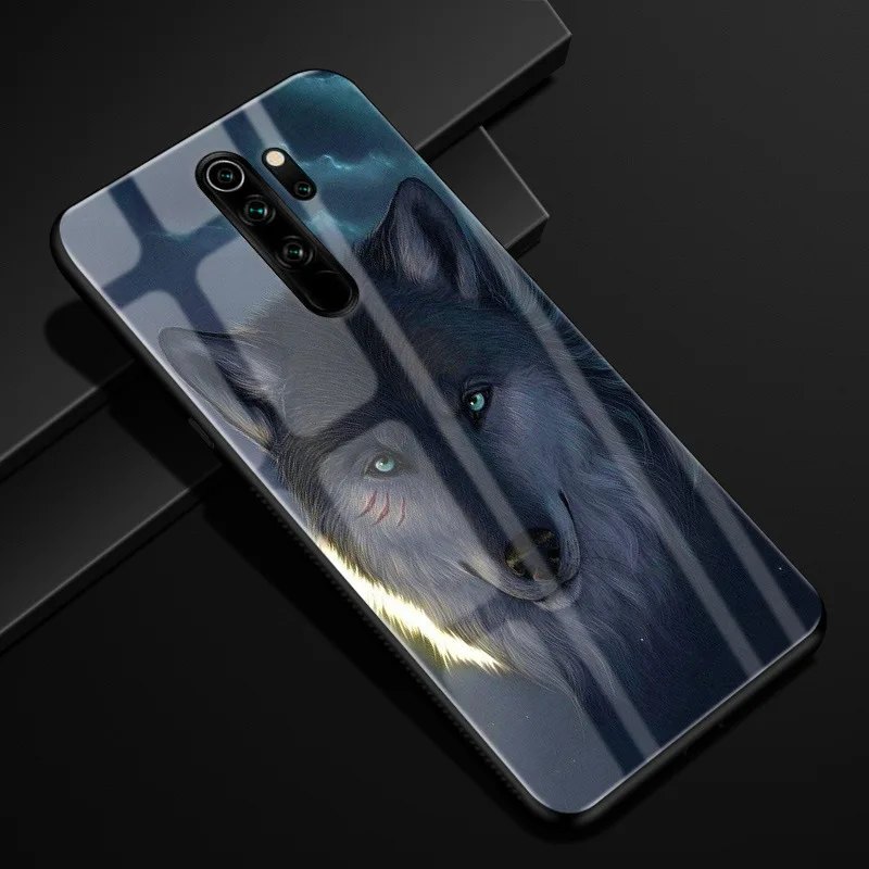 10 Для Xiaomi Redmi Note 8 Pro Чехол силиконовый бампер стекло жесткая задняя крышка для Redmi Note 8 чехол для телефона s Redmi Note8 Pro 8Pro Coque - Цвет: 10