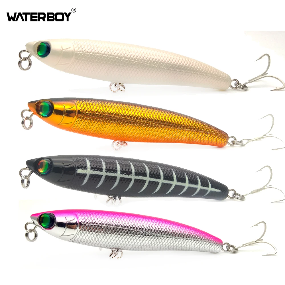 WATERBOY 11cm 20g Hard Fishing Lure Artificial Topwater Stickbait Fish Pencil Bait Fishing Lures Bait