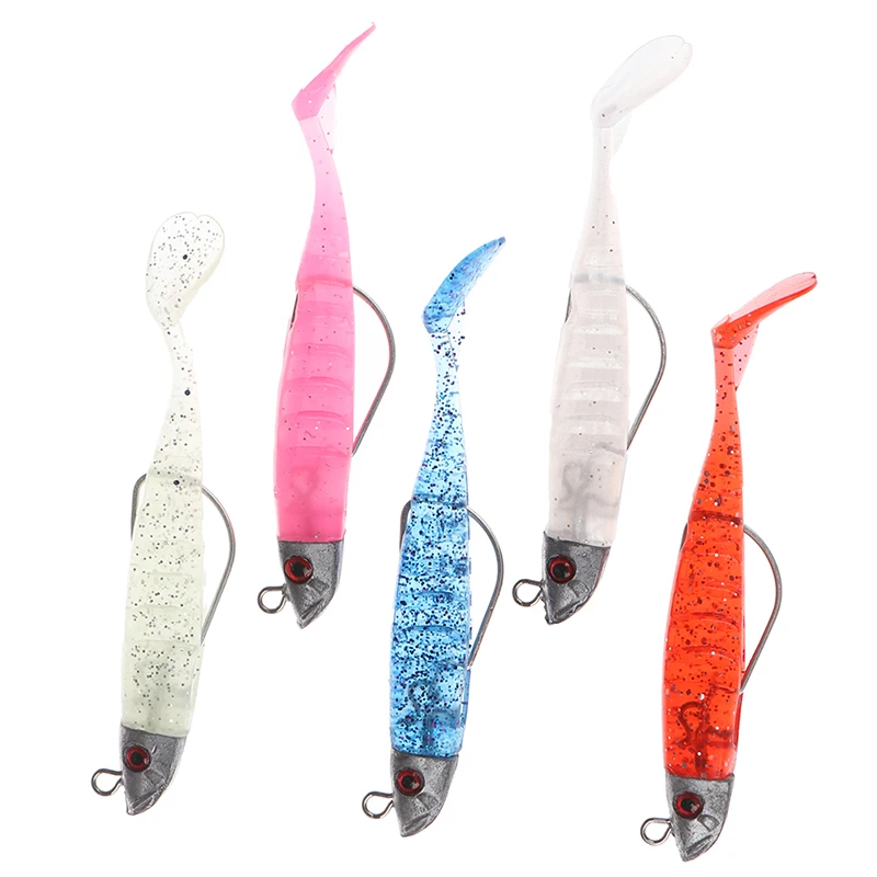 1 комплект Мягкая приманка с Т-образным хвостом | Спорт и развлечения