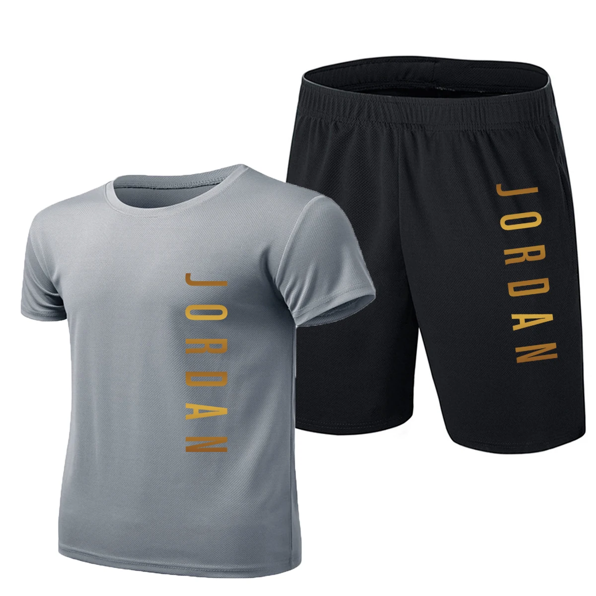 

2020 new hot letter printed t-shirts sports suit couple quick dry casual running suit summer short sleeve shorts 2 pieces set