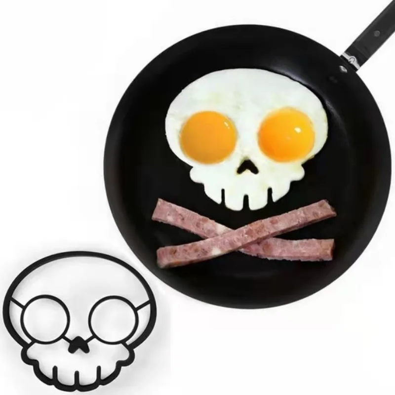 

Skeleton Egg Silicone Cartoon Fried Breakfast Omelette Mold Pancake Ring Shaper Cooking Tool Diy Kitchen Accessories Gadget