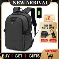 2020 man school backpack multifunctional waterproof 17 15 6inch laptop multi layer pockets bag usb charging school backpacks