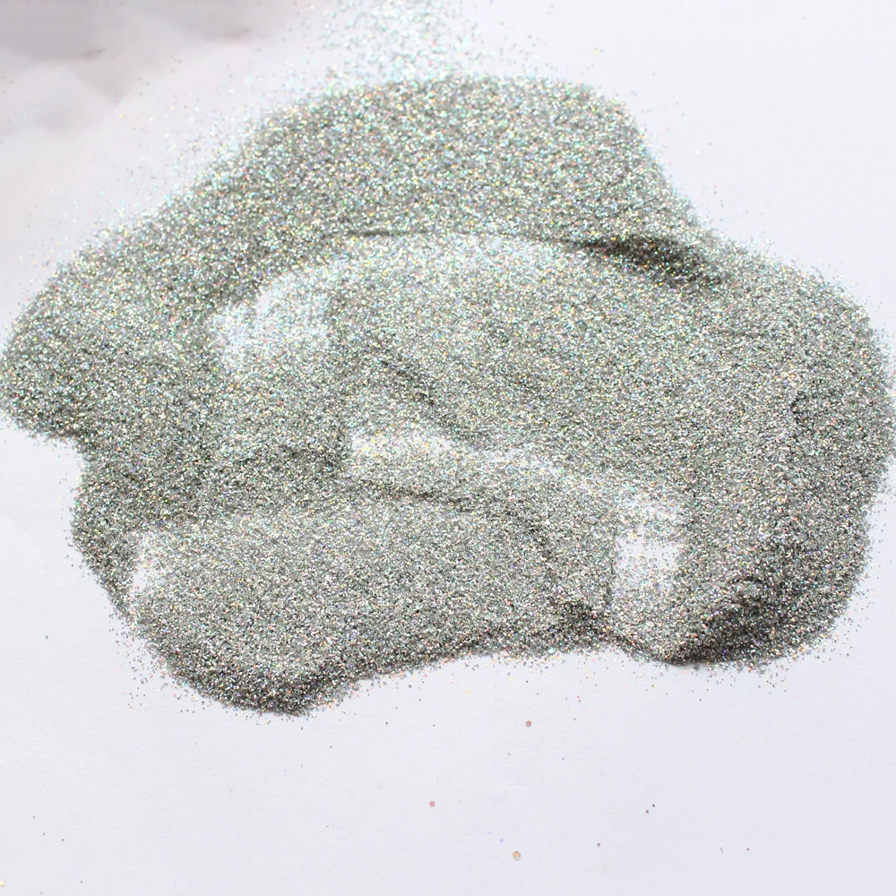 Лазерный светящийся Радужный порошок 50 г для украшения ногтей Маникюрные