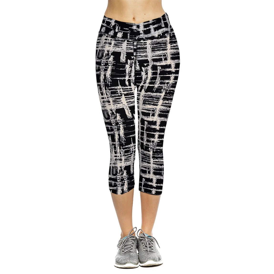 

Women's Cropped Casual Fitness Slimming Leggings Printed Calf-Length Sports Gym Yoga Pants