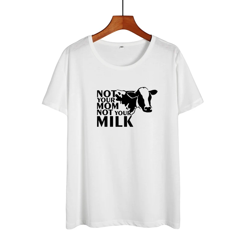 Не ваша мама не ваше молоко смешная Мама Жизнь ферма Харадзюку футболка 2019