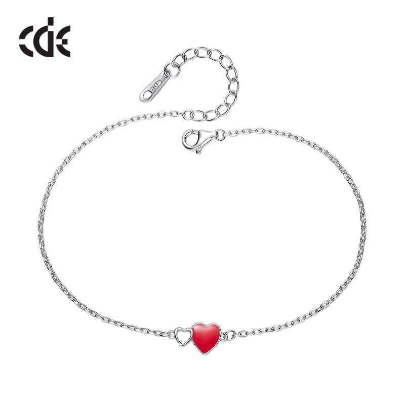 Женский браслет CDE модные романтические украшения в виде капель с красным