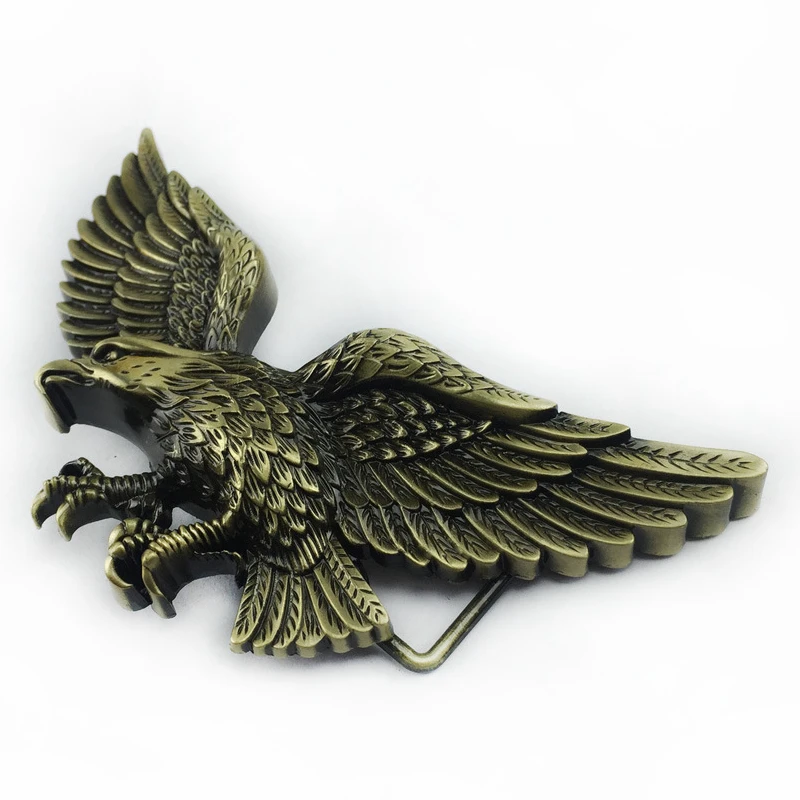 3D бронза Цвет Орел ковбойский ремень модная обувь с пряжкой хорошее покрытие