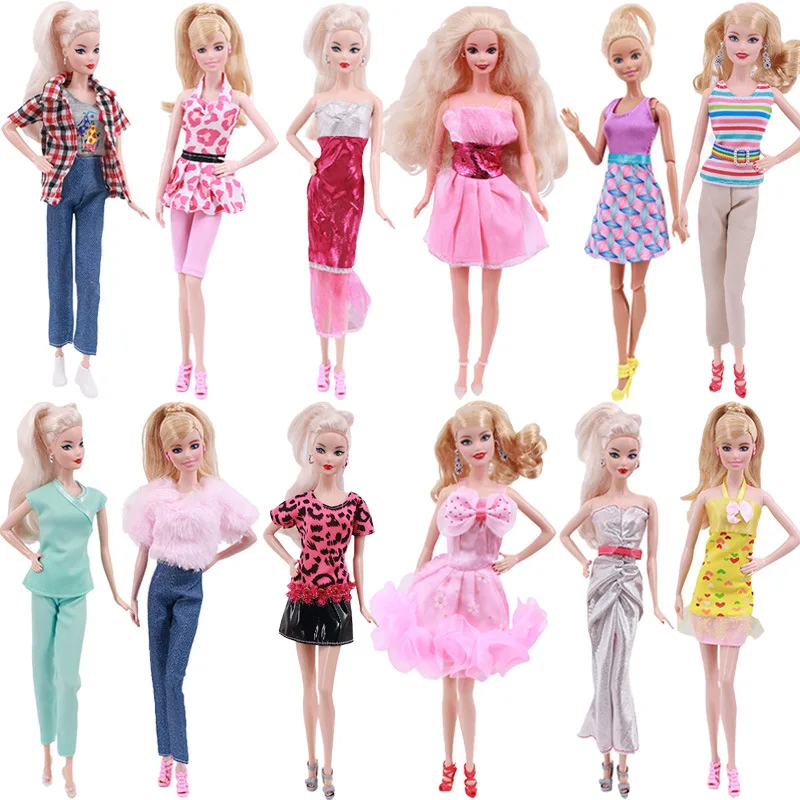 

2021 New Fashion Dress Outfit Suit Sets for Barbie BJD FR SD Doll Clothes Collection Accessories Toys for Girl
