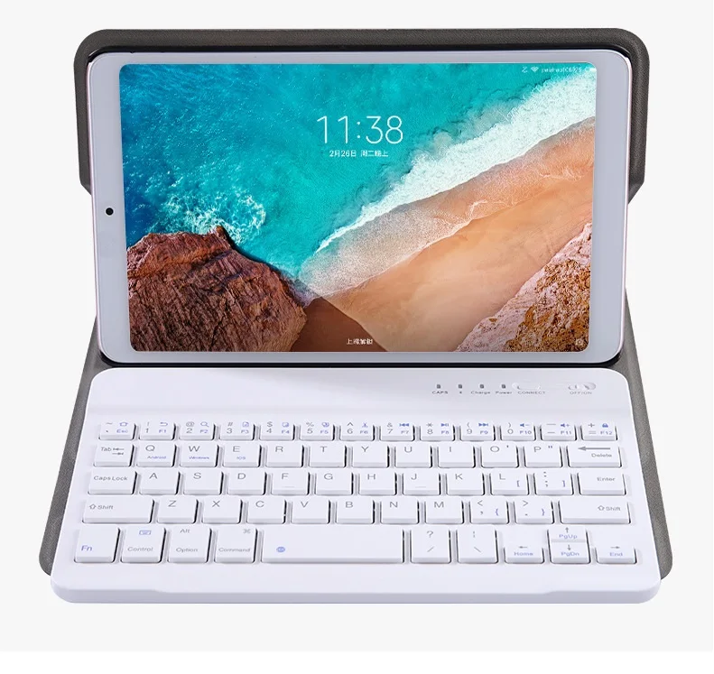Беспроводная Bluetooth клавиатура чехол для Xiao Mi Pad 4 Plus 10," Чехол Съемный смарт-кожаный чехол для Xiao Mi Pad 4 Plus чехол