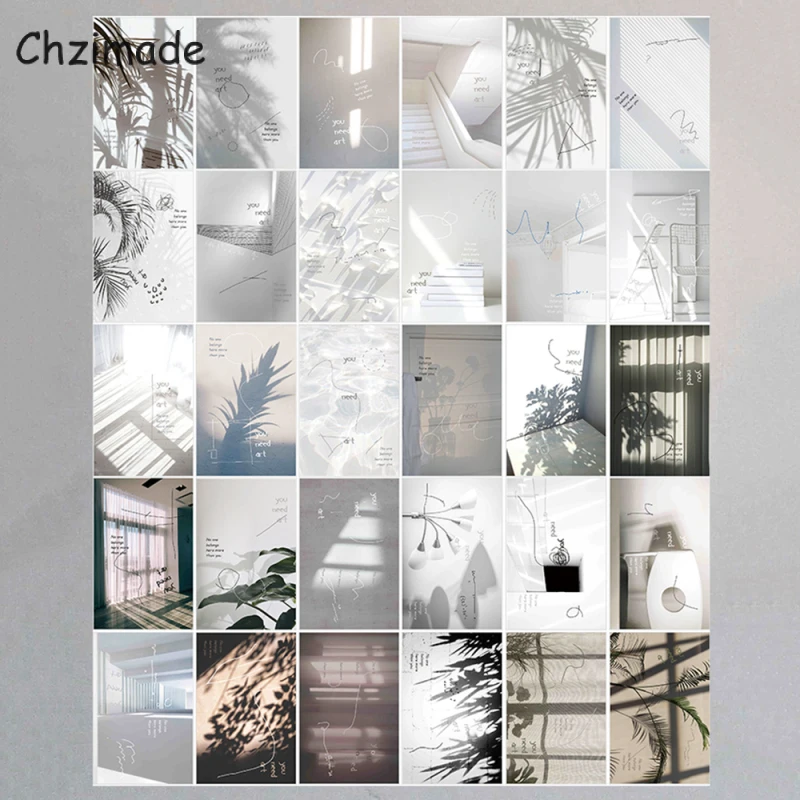 Chzimade 30 шт./лот искусство Скрапбукинг Бумажные украшения Канцтовары карточка свет