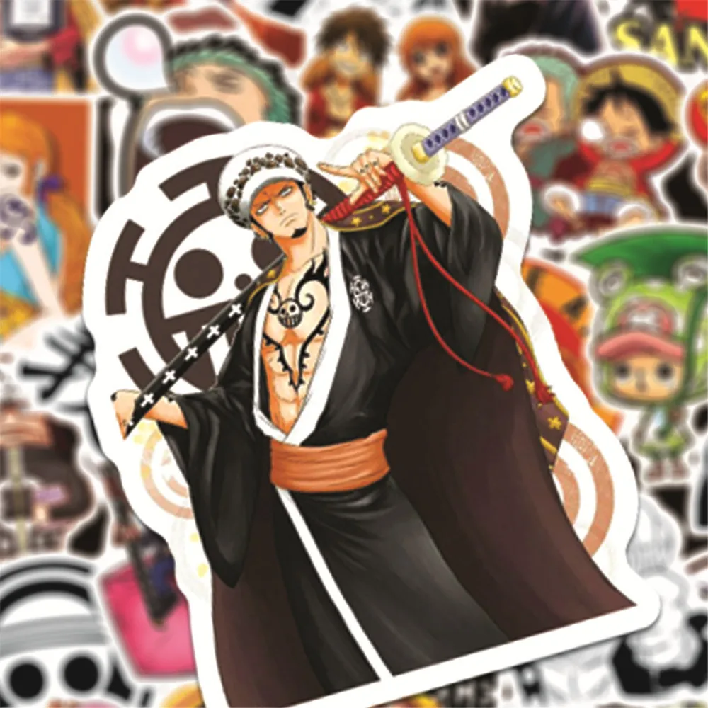 50 шт. аниме 2020 ONE PIECE Luffy Мультяшные наклейки для автомобиля ноутбука рюкзака