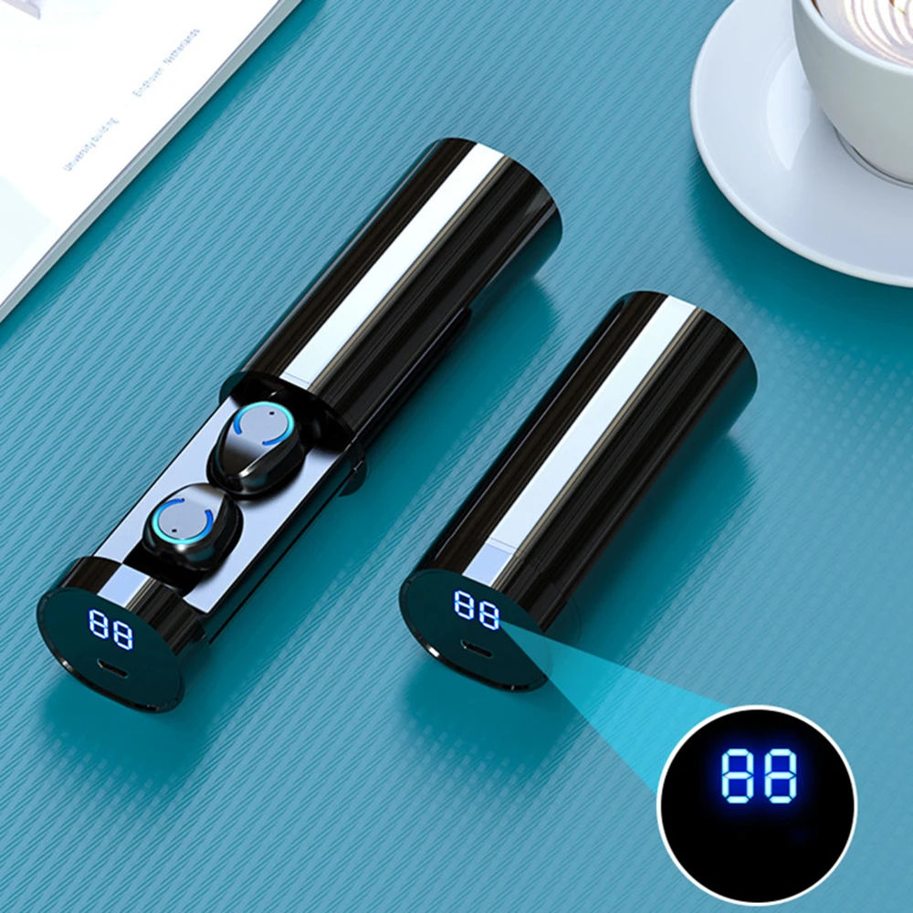 Беспроводные Bluetooth наушники водонепроницаемые F9 6 TWS 5 0 с двойным микрофоном