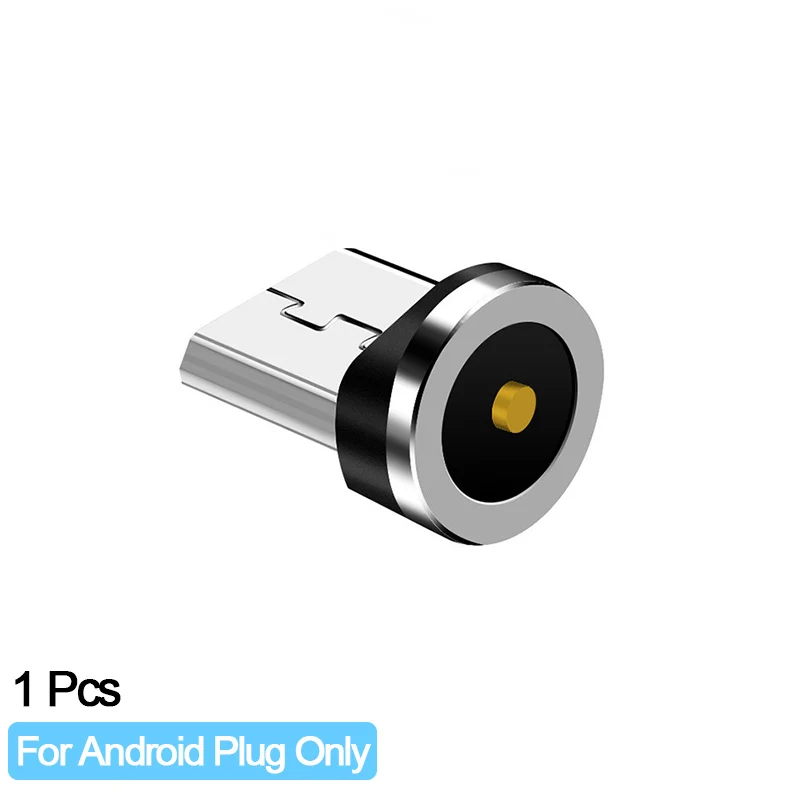 Only Micro Plug Магнитный USB зарядный кабель светодиодный светящийся шнур Тип C/Micro USB/8 Pin для iphone 6 7 Android Phone Быстрый светящийся провод - Цвет: Only Micro Plug