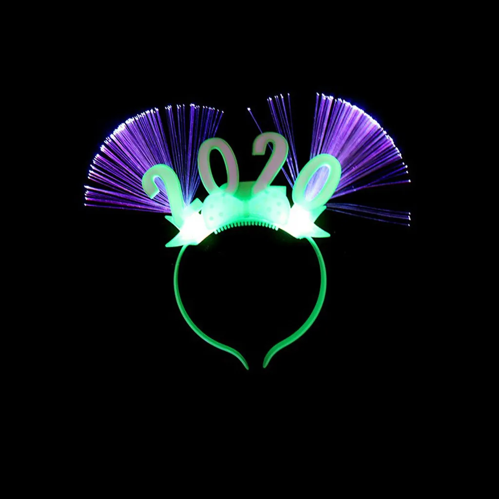 2020 светодиодный светильник Рождественская повязка на голову светящаяся