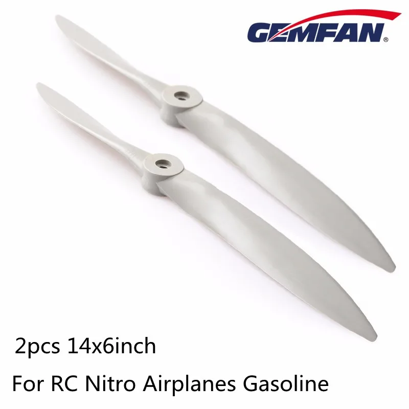 2PCS/Lot Gemfan 14inch Nylon Propeller 14x6 1460 APC Shape Props For RC Nitro Airplanes Gasoline Fixed-wing Aircraft Propeller
