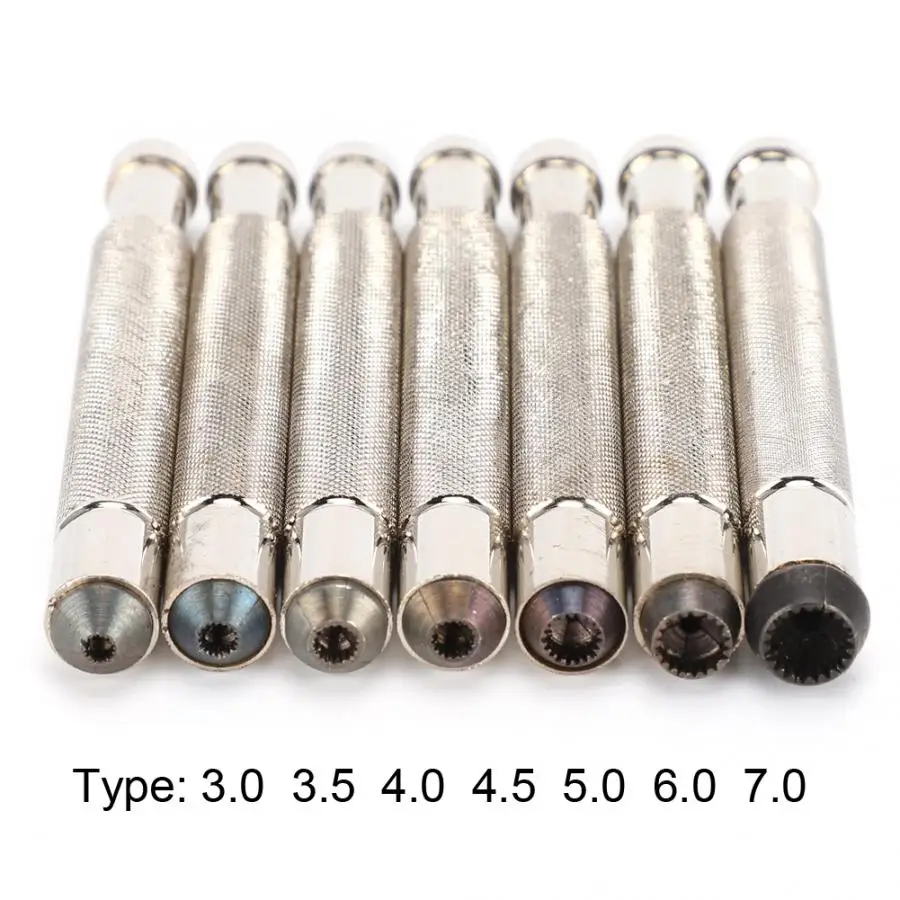 7 шт. 3 0 мм-7 мм винты для намотки головок часов механическая намотка инструмент