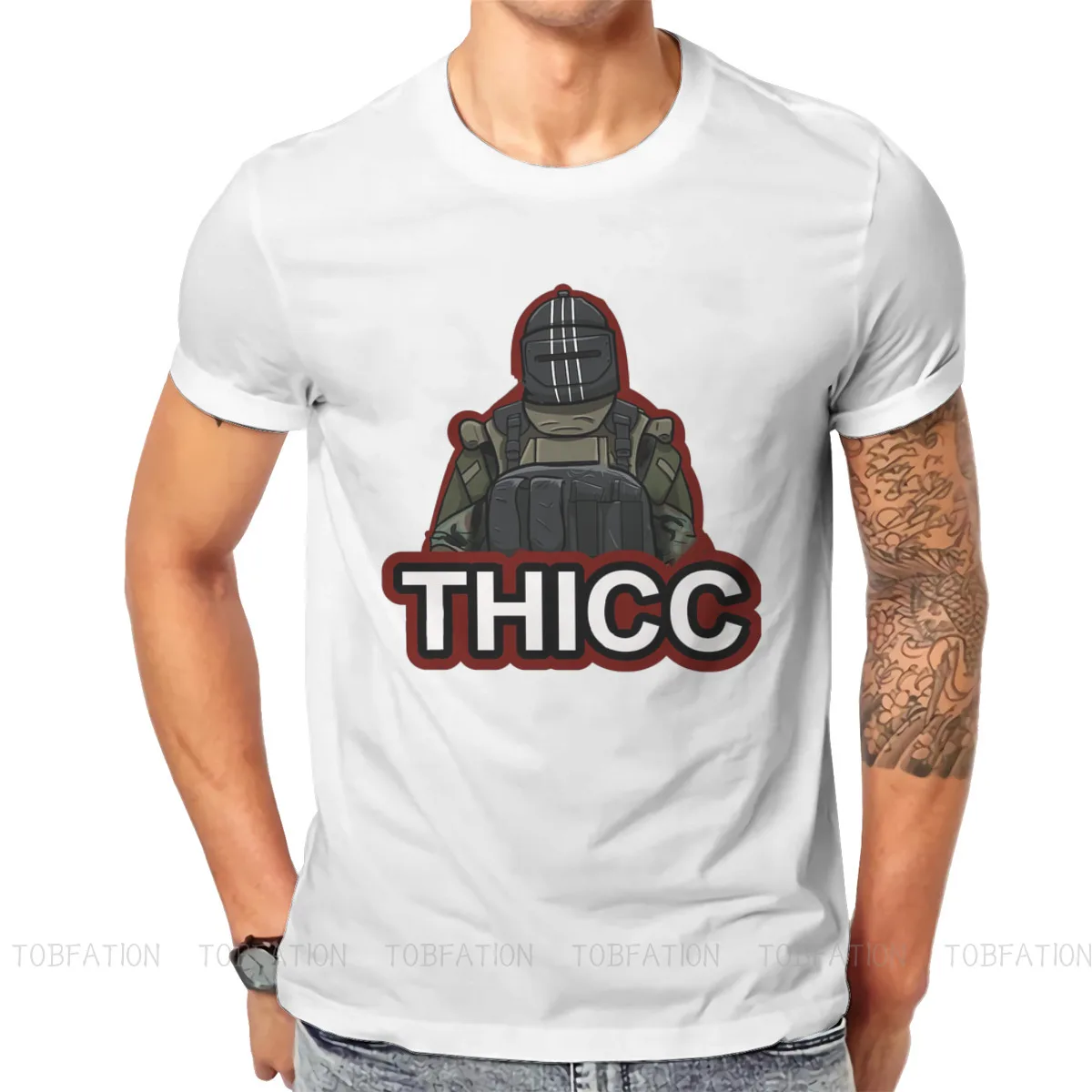 

THICC Newest TShirts Escape From Tarkov BEAR USEC Scavs Game Male Graphic Pure Cotton Streetwear T Shirt O Neck Big Size
