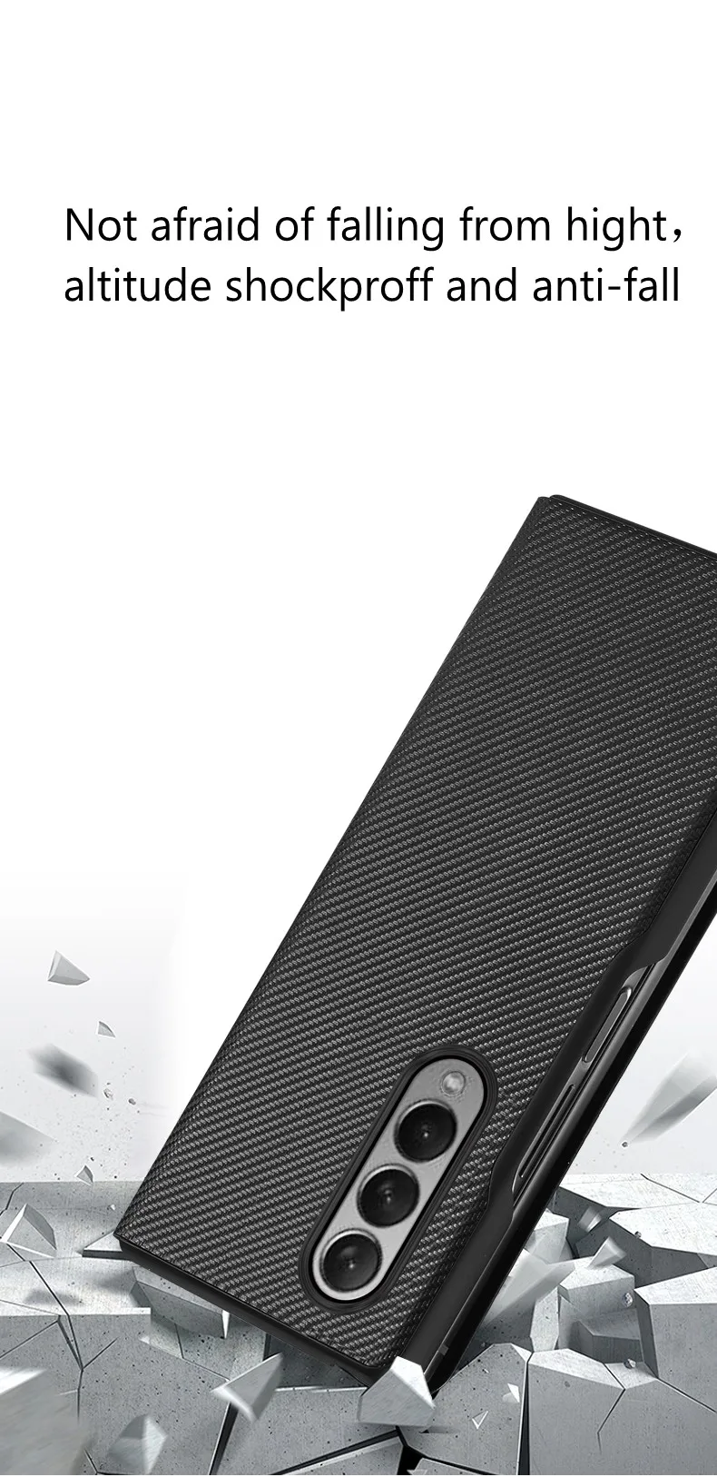 Z Fold 3 PU Leather Folding Flip Phone Case For Samsung Galaxy Z Fold 3 Fold2  5G Full Protector Case Cover