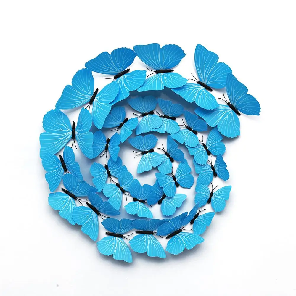 

Набор наклеек бабочек черные 12 шт.