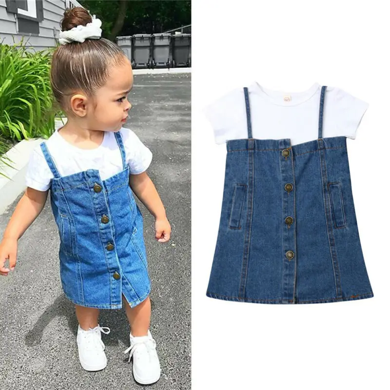 Фото Модные комплекты одежды для маленьких девочек Топы с короткими рукавами
