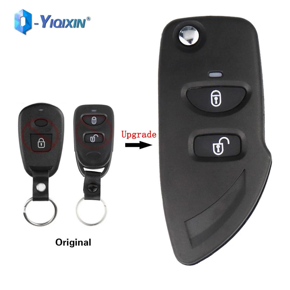 YIQIXIN Modified Key Shell Case Cover For Hyundai Elantra Santa Atos Trajet Fe Tucson IX35 Eagle Terracan For Kia Carens Car Fob