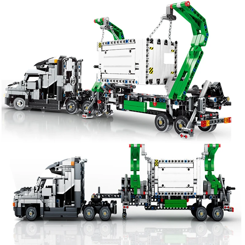 Крупный городской грузовик строительный контейнер модель автомобиля