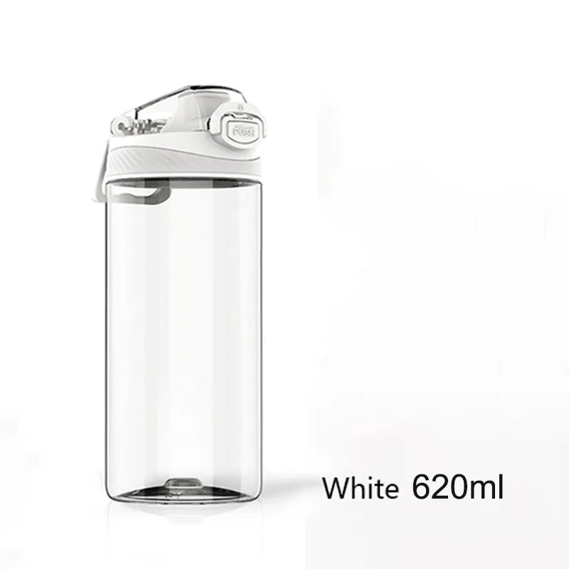 White 620ML Спортивная чашка Xiaomi Tritan 620 мл с защитным замком, Нетоксичная и безвкусная устойчивость к падению при высокой температуре, открытая одной рукой - Цвет: White 620ML
