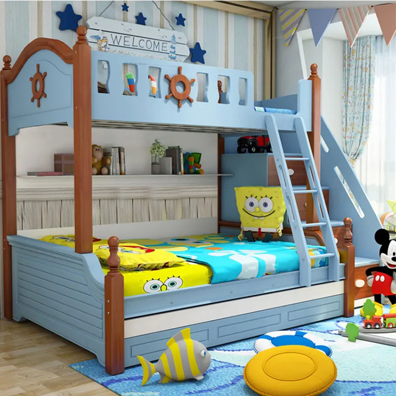 Детская мебель для спальни горячая распродажа современная двухъярусная кровать