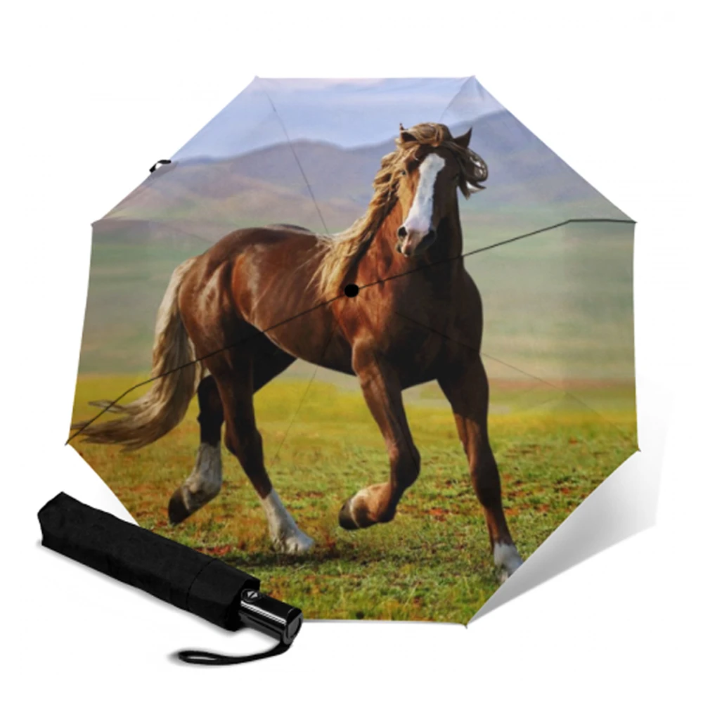 Дорожный двойной автоматический складной зонт Srong Ветрозащитный Анти УФ 3