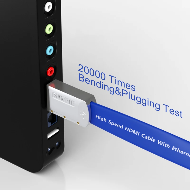 SAMZHE HDMI кабель Плоский HDMI2.0 папа 4K * 2K 18 Гбит/с Поддержка Ethernet 3D видео для HDTV PS3/4|hdmi to