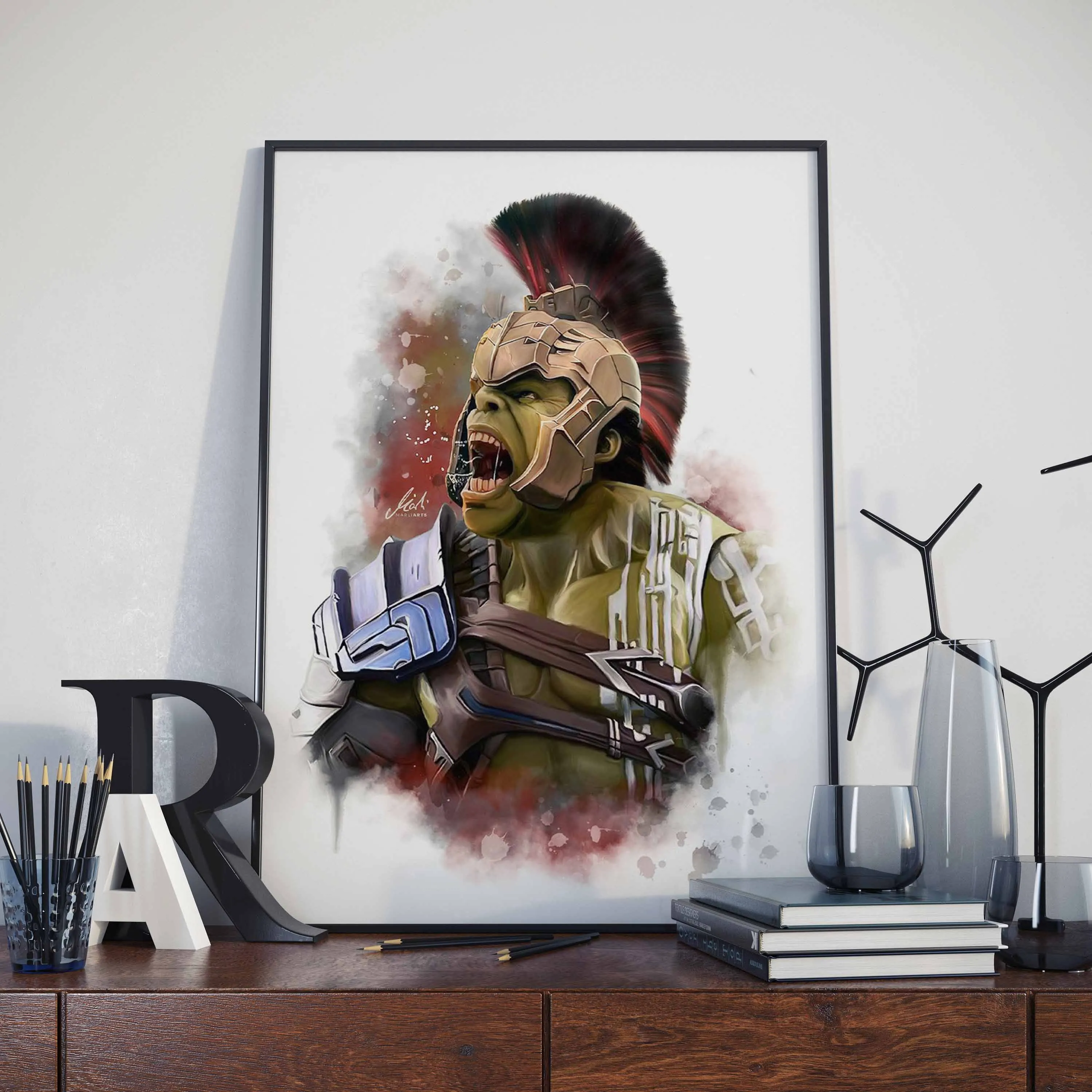 Настенная картина Железный человек Человек-паук | Дом и сад