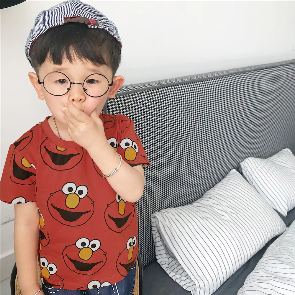 Летняя одежда Tonytaobaby новая хлопковая футболка с короткими рукавами для мальчиков