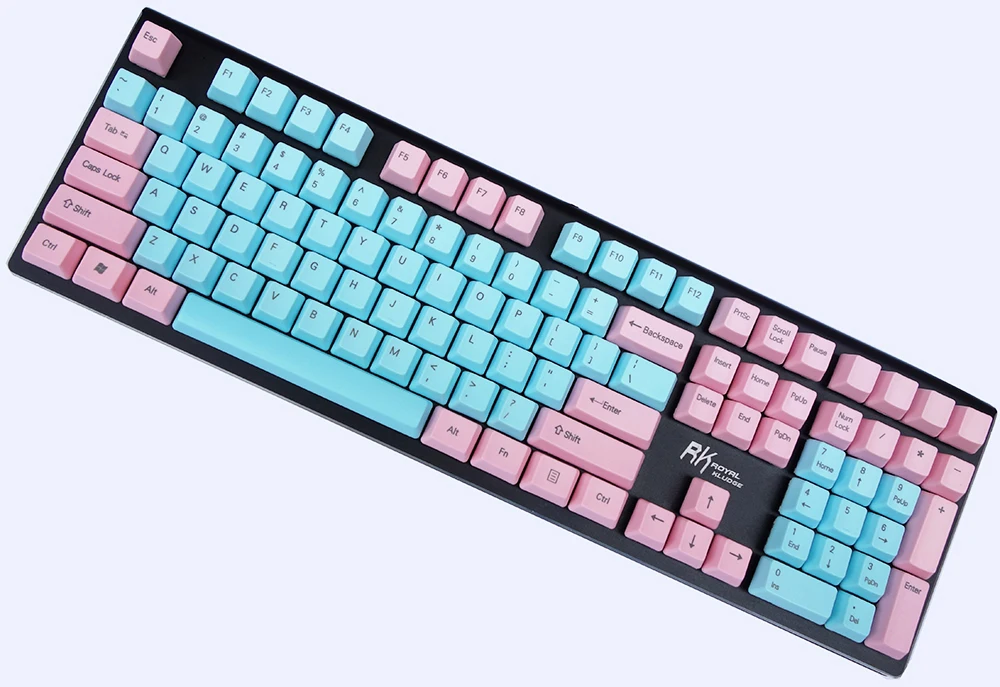 NPKC OEM PBT Keycaps сине-розовый смешанный ANSI вариант раскладки 61 Ключ 87 ключей 108 клавиш для Cherry MX переключатели механической клавиатуры