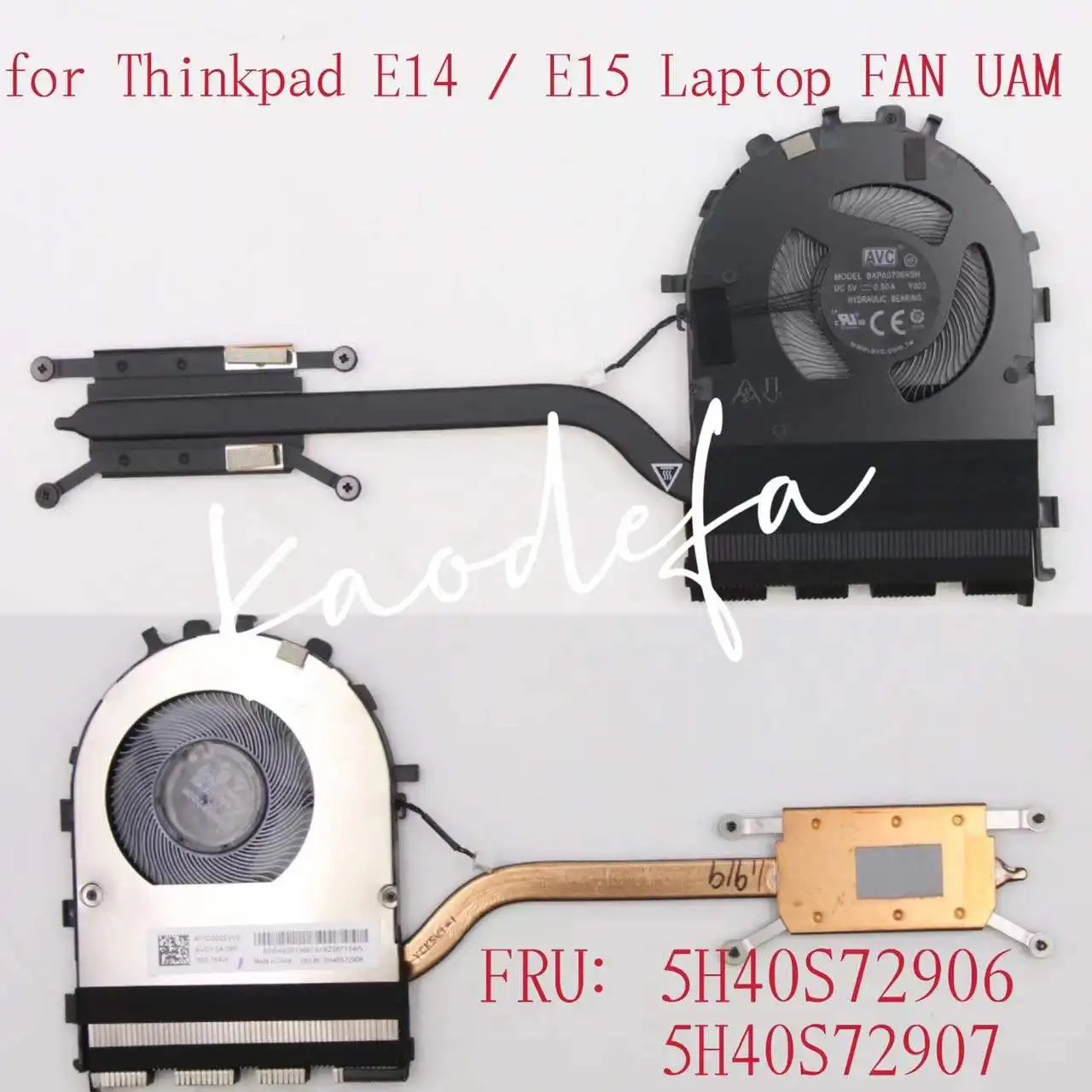 

For Laptop Lenovo ThinkPad E14 Gen 1 E15 Gen 1 Heatsink CPU Cooler Cooling Fan Radiator FRU：5H40S72906 5H40S72907