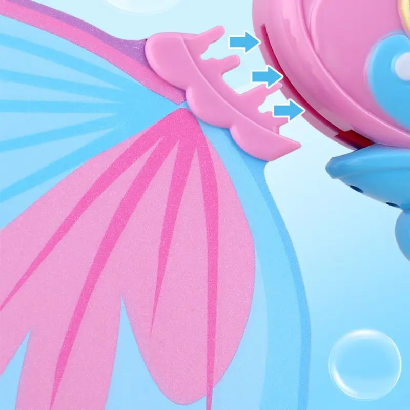 

Kids Handheld Magic Wand Bubble Machine Electric Butterfly Bubble Blower Maker