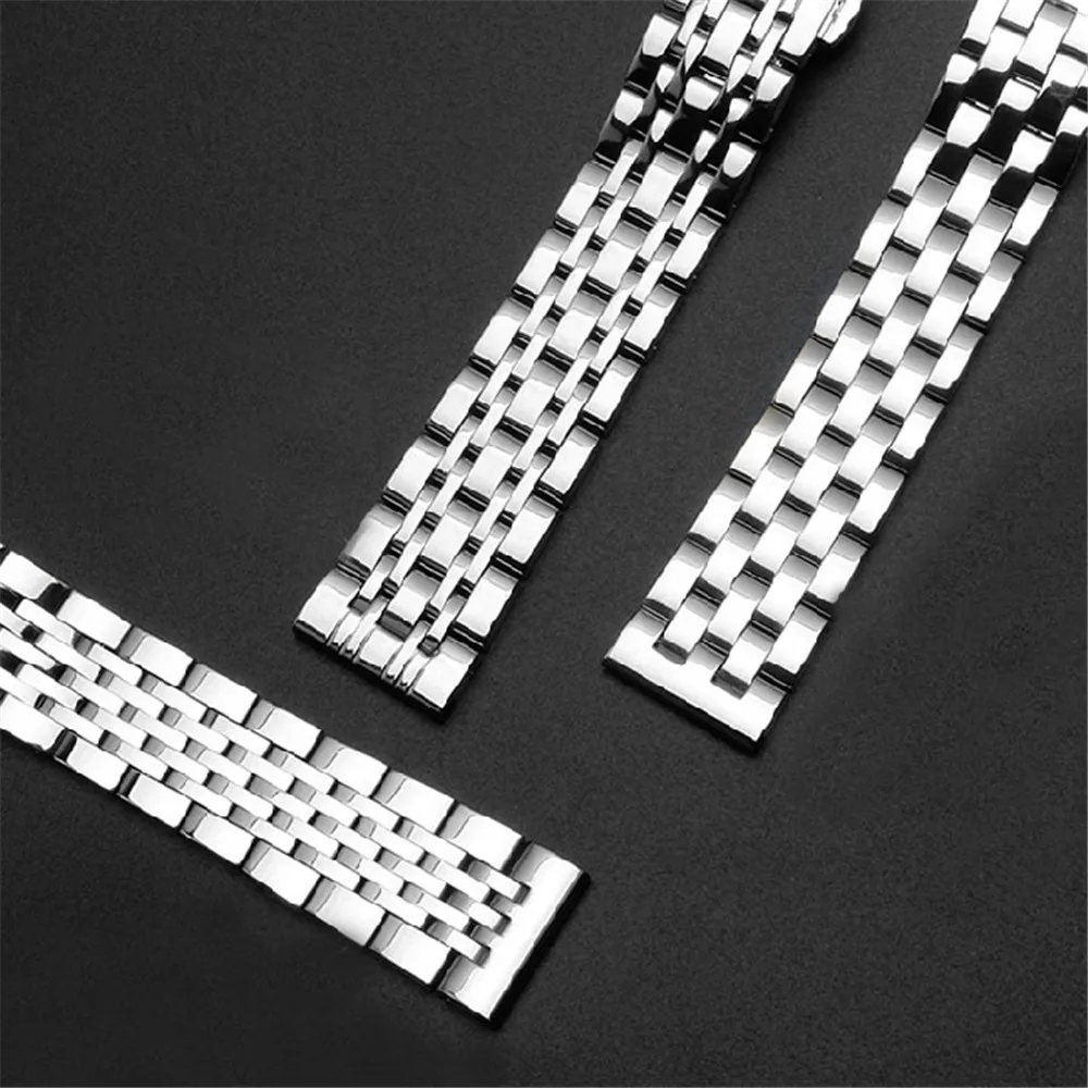 Ремешок из нержавеющей стали для часов металлический звеньевой браслет наручных