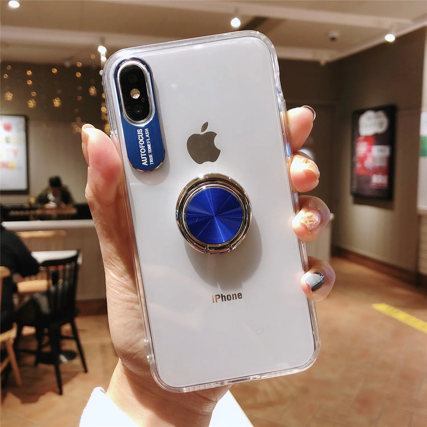 360 чехол-подставка с кольцом для iPhone Xs Max XR X прозрачный акриловый магнитный держатель для iPhone 11 Pro Max 6 7 8 Plus чехол