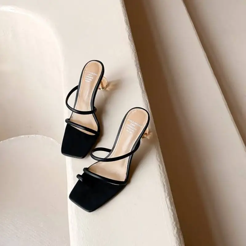 Taoffen/сандалии с квадратным носком Летняя женская обувь из натуральной кожи туфли