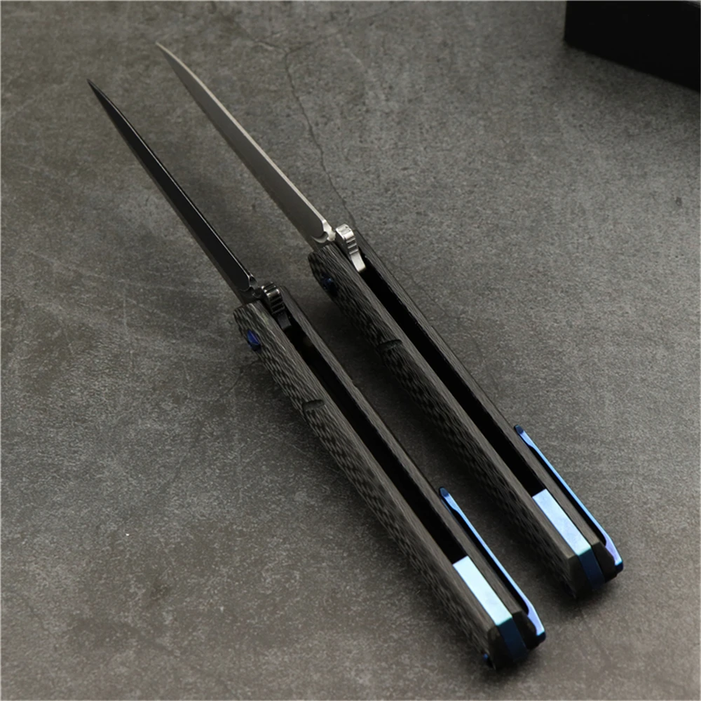 M390 складной нож из углеродного волокна с рукояткой и шарикоподшипником для