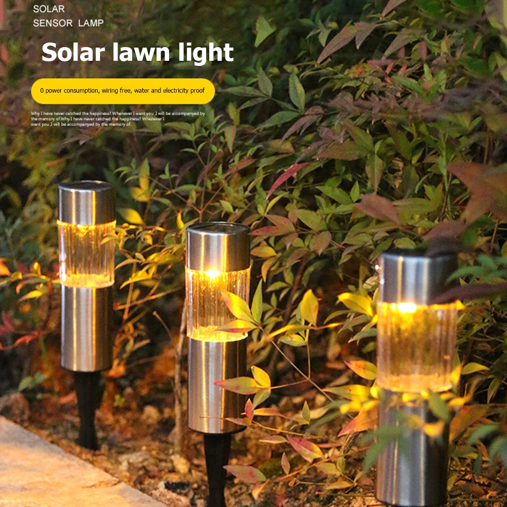 

Уличный садовый фонарь на солнечной батарее, 6 шт., водонепроницаемый декоративный ландшафтный светильник для дорожек, двора, газона, солнеч...