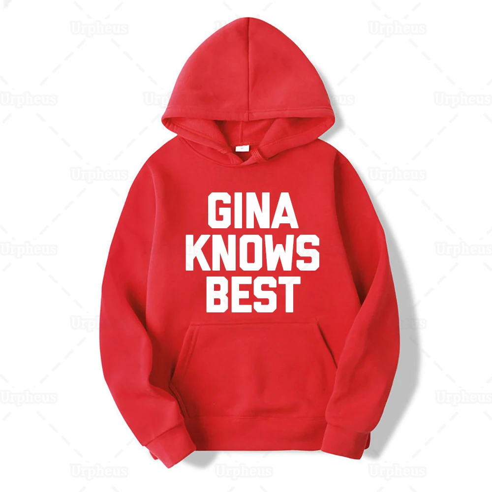 Толстовка с капюшоном принтом Brooklyn Nine Merch Gina Knows |