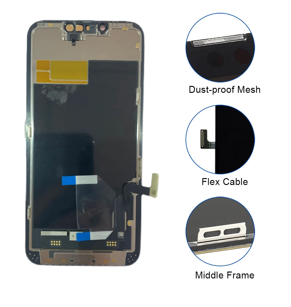 amoled quality lcd for iphone 13 display 3d touch digitizer assembly lcd screen phone repair parts replacement true tone free global shipping