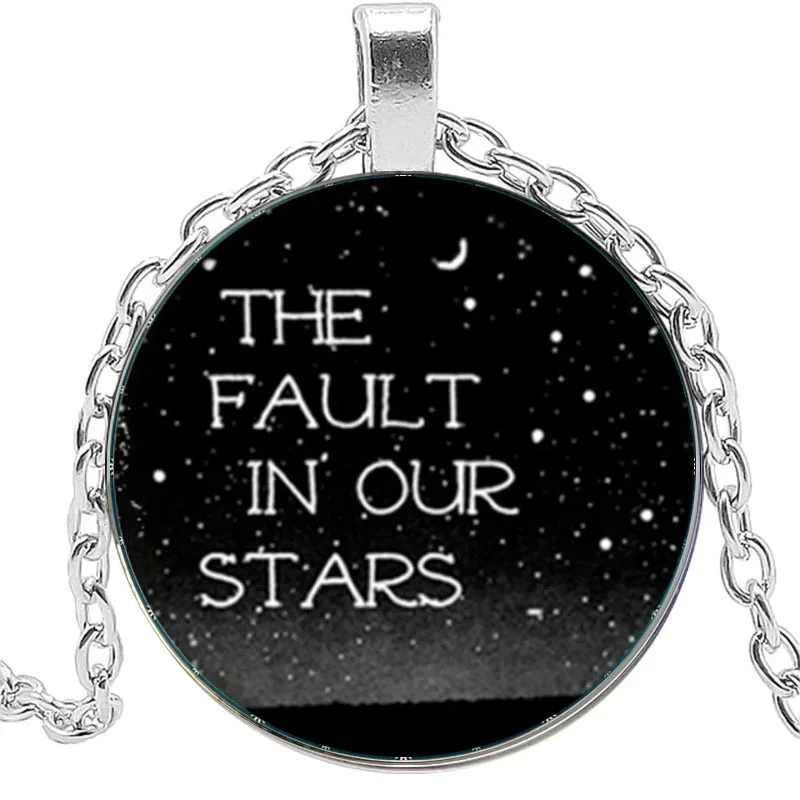 

The Fault In Our Stars John Green Book Quote Charm Necklace Reader Gift