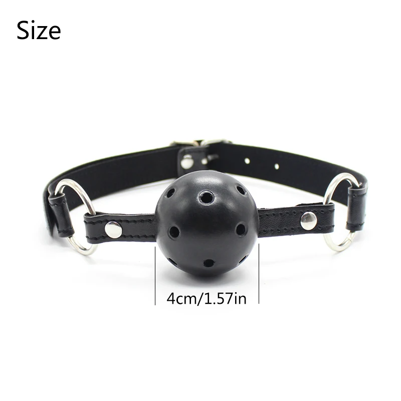 Открытый рот кляп слюнявчик шар БДСМ Связывание рабство дышащий секс портупея