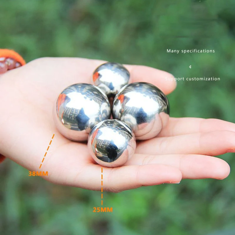 Зеркальный шар бесшовный полый полированная Светоотражающая садовая сфера для
