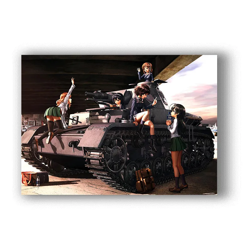 Плакаты и принты в виде Танков для девушек из фильма бумага с белым покрытием